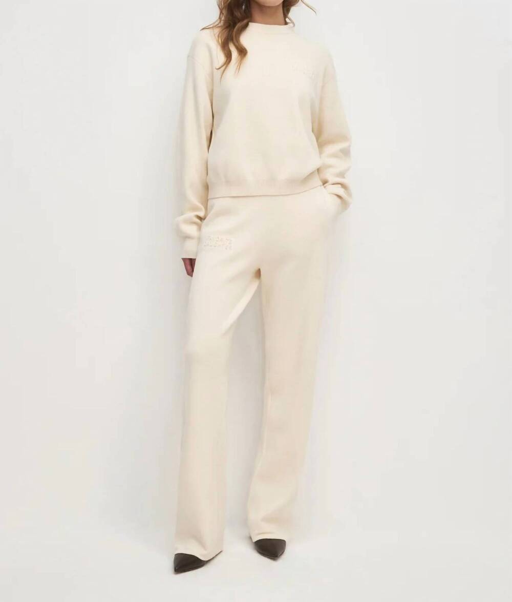 NEW FAVORITE DAUGHTER the fatigue sisters wide leg pants in cream
